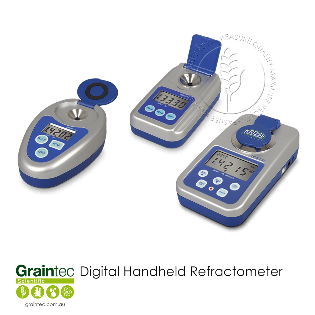 Digital Handheld Refractometer - Accurate and Portable | Graintec ...