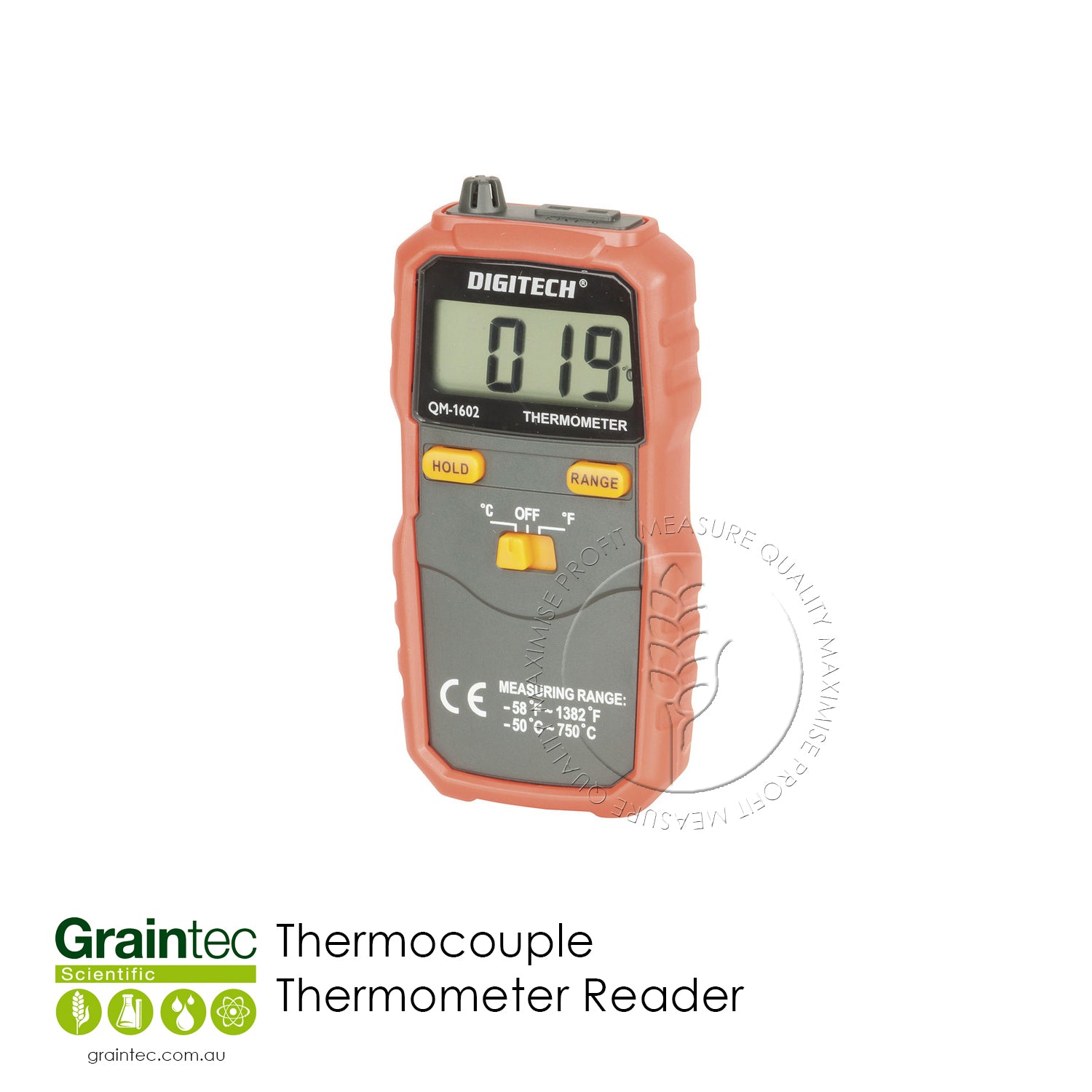 Jumbo Display Inside & Outside Thermometer by Digitech